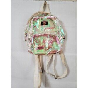 Dickies Backpack Clear Iridescent Student Stadium Concert Mini Bag Strapped
